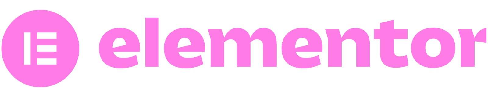 Elementor Logo Full Pink